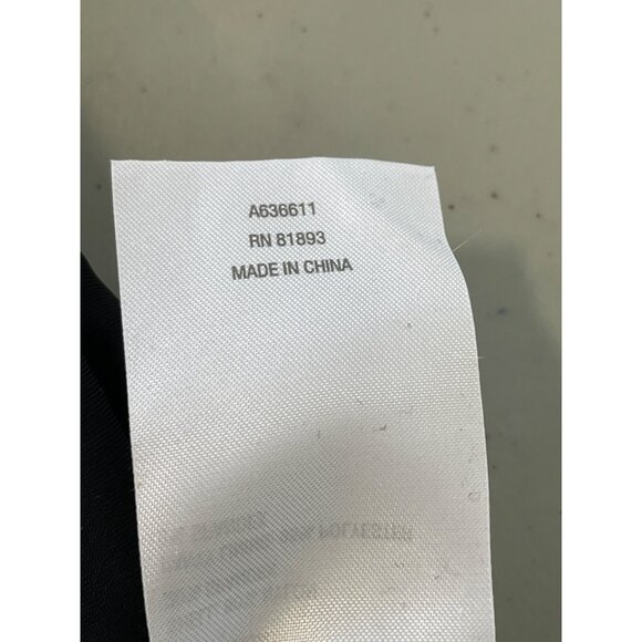 Susan Graver Soleil One Shoulder Swimsuit with Self Trim Sz 14 Black Multi Palm - Picture 7 of 10